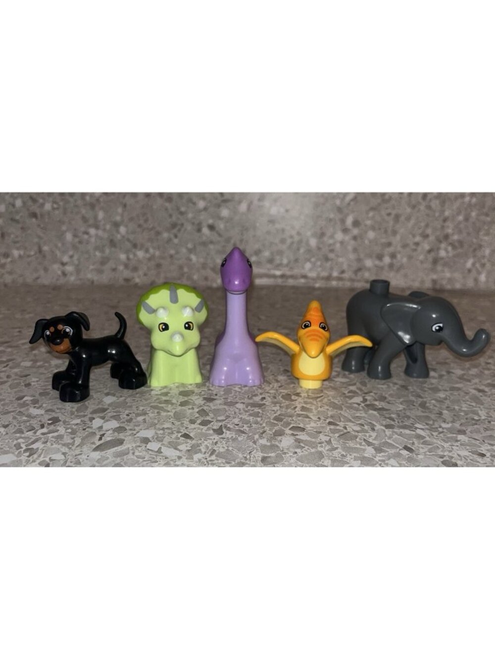 Lego Duplo Animal and Dinosaur Figure Lot of 5 Dinos Dog Elephant